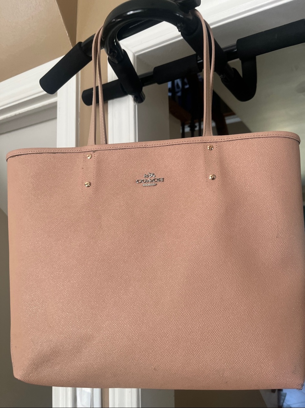 Coach Two-Piece Tote and Crossbody in Burgundy bag. - Picture 11 of 14